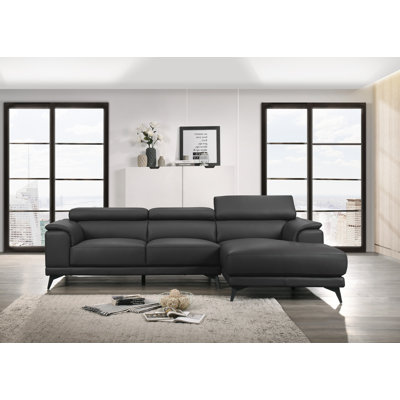 Mahowny Upholstered L-Shaped Sectional