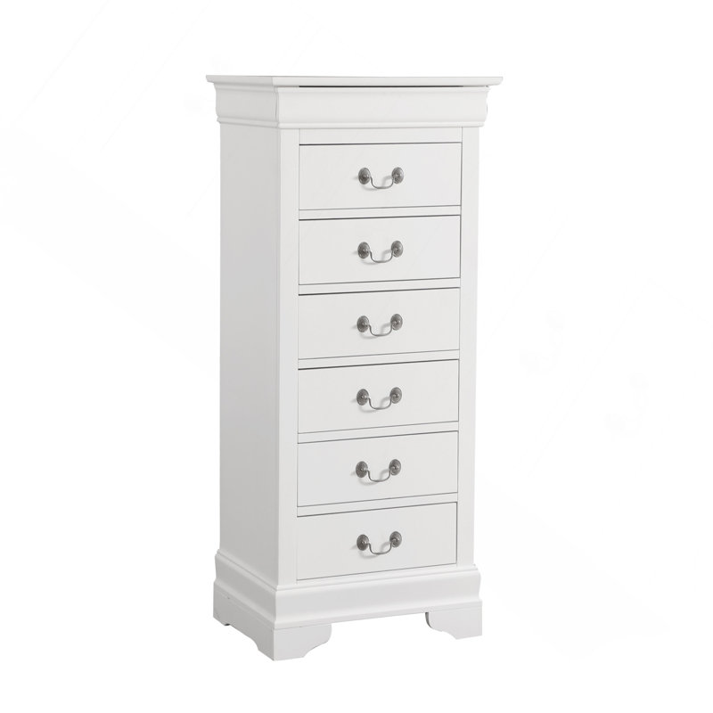 Commode à linge Louis Phillipe G3125-LC, Blanc