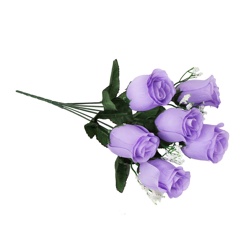 Bouquet de roses artificielles, Lavande