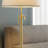 Modern Brass Floor Lamp For Living Room, 55-65.2 Inches Tall, Adjustable, 3-Color Light With White Lampshade, Includes 9 Watts LED. Suitable For Bedrooms, Reading Rooms, Offices, And Children's Rooms.-1975252384