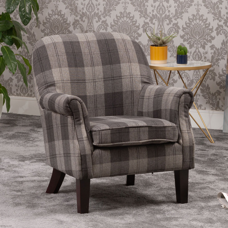 Mateo Upholstered Armchair, Grey