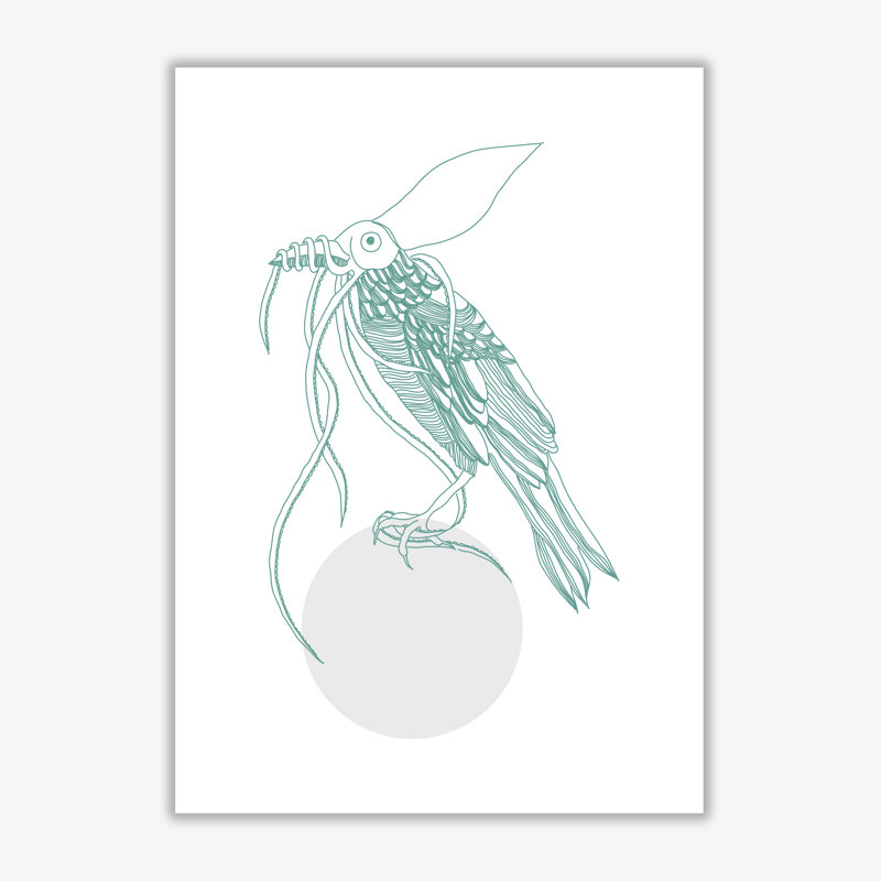 Marine Animals Bird - Print, 30 cm H x 21 cm W x 1 cm D, No Frame