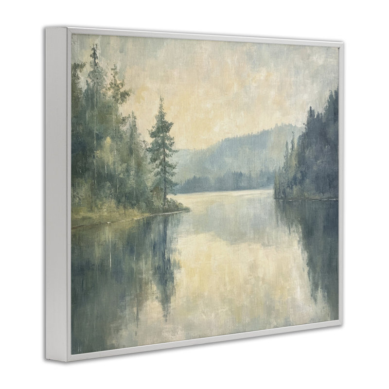 Giclée encadrée par Mountain's Reflection Landscape, conception de Petal Prints Design, H 16 po x l 20 po