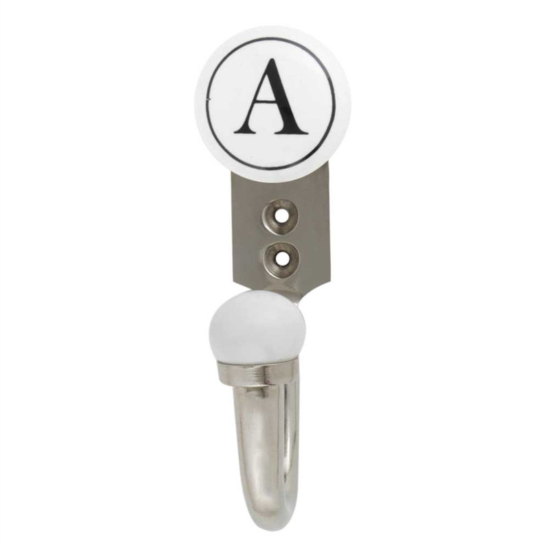 Letter A Ceramic Wall Hook