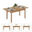 Extendable Dining Table With Large Tabletop, Kitchen Wood Desk With 4-8 Seats, Space Saving, Wood-861761886-858507610