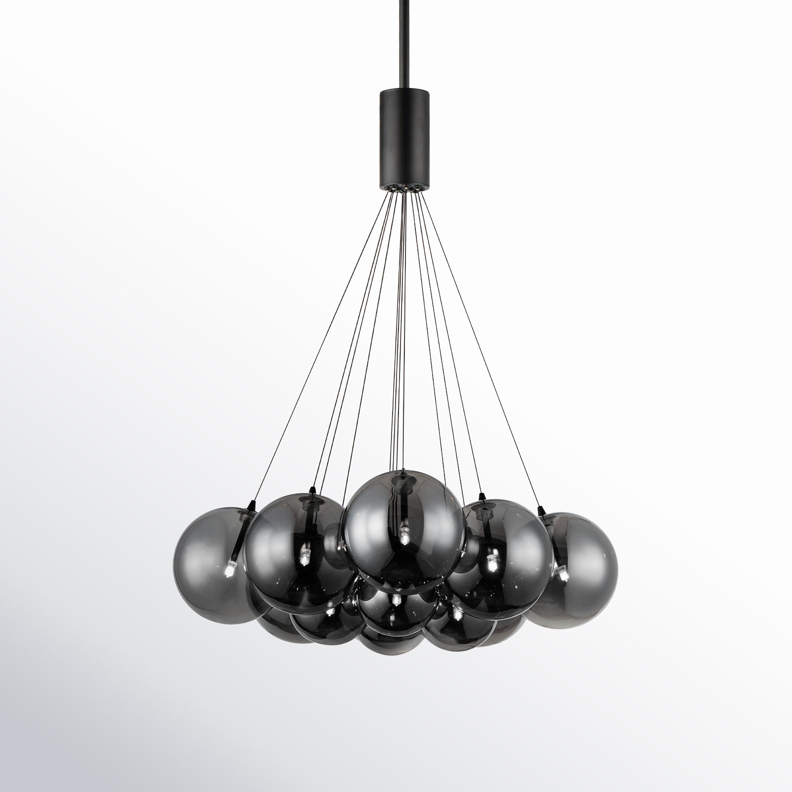 Celica 12 Light Pendant, Black