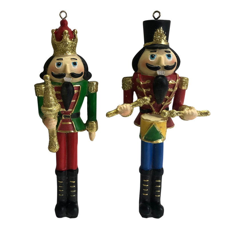 Ornements de Noël casse-noisette roi et soldat