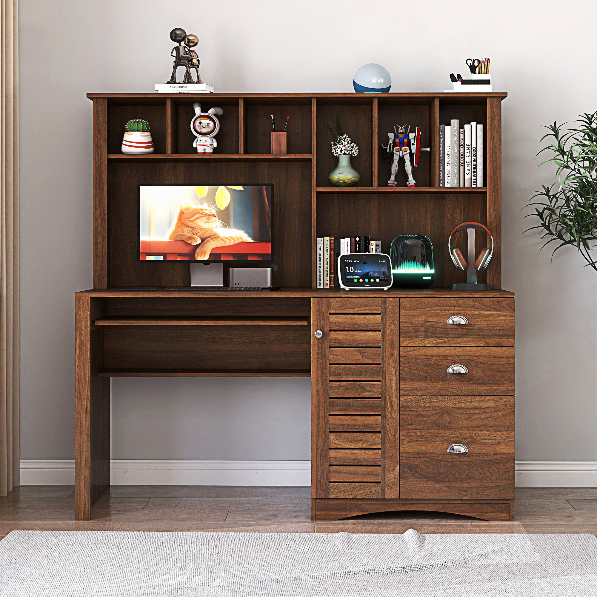 Red Barrel Studio Home Office Computer Desk With Hutch - Wayfair Canada
