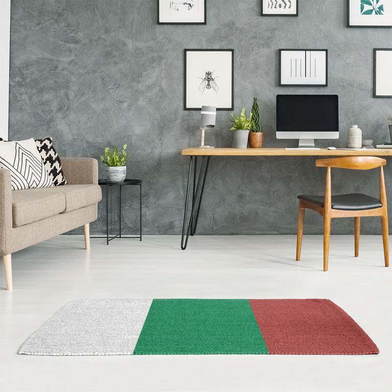 Chenille Striped Indoor Rug, Rectangle 4' x 6'