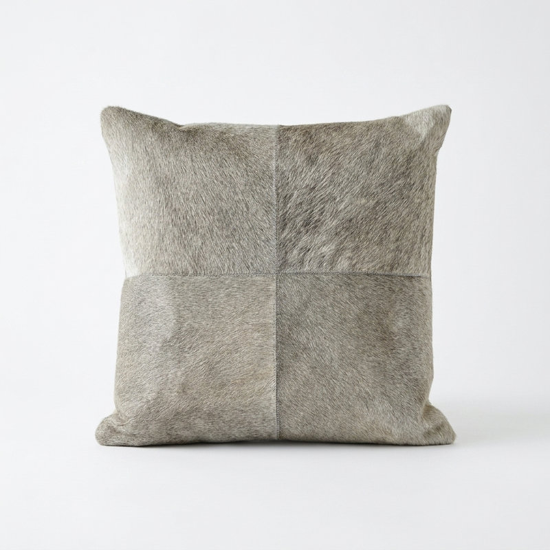 Grace Cowhide Multi-Tonal Accent Pillow