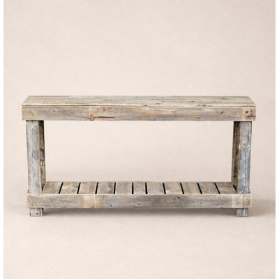60" Luxe Reclaimed Wood Console Table Natural