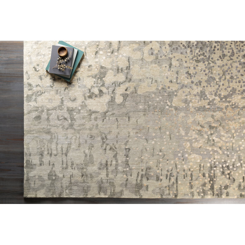 Watercolor Abstract Area Rug, Rectangle 5' x 8'