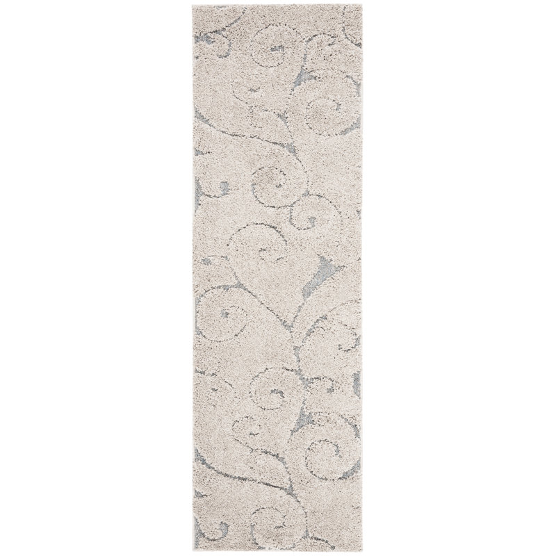 Tapis gris Chaffin, Tapis de couloir 2 pi 3 po x 7 pi, Gris foncé