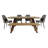Shawnta 6 - Person Solid Wood Top Four Leg Dining Set-97560963