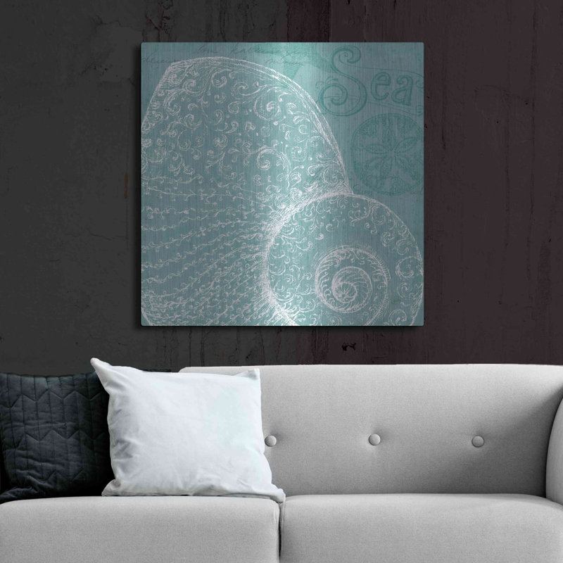 «Aqua Treasure IV» par Daphne Brissonnet, H 36 po x l 36 po