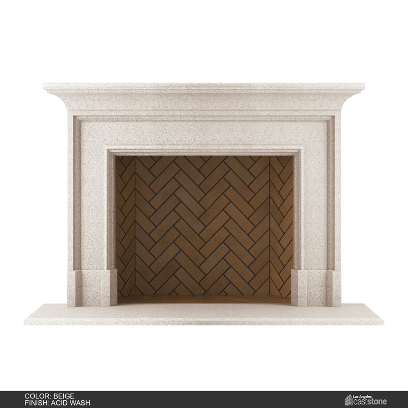 Pourtour de foyer Cilikia, Beige délavé à l'acide