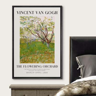 Classical Artwork " Flowering Orchard " by Vincent Van Gogh