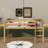 Twin Elevated Loft Bed Comes With Ladder-1788968143