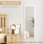 44" x 16" Framed Full Length Mirror, Wall-Mounted or Over the Door Mirror With 2 Adjustable Height -1860983487