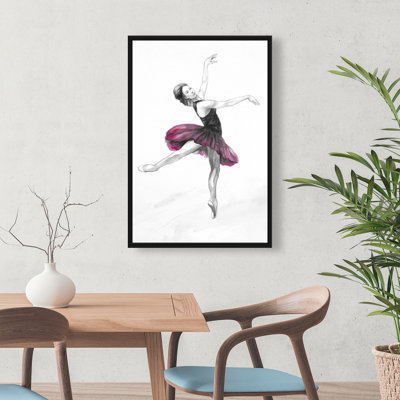 "Petite ballerine rose" sur toile