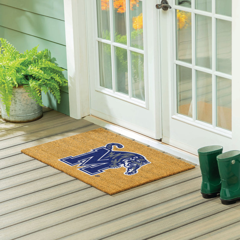 Grand tapis couleur coco de l'Université de Memphis, 36 po x 24 po