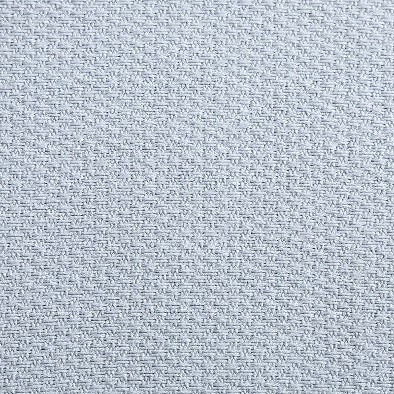 Tommy Hilfiger Cotton Pique Solid Blanket, Light Blue, King