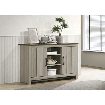 Console Table with Shelves