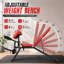 Banc de musculation réglable 800 lb, banc d'entraînement pour la gymnastique à domicile, banc de musculation avec extension des jambes et courbure des jambes, banc de curling Preacher, banc d'exercice de gymnase