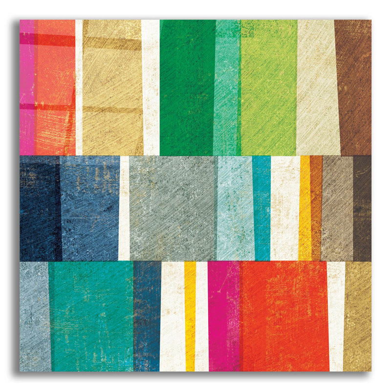 «Colorful Abstract» par Michael Mullan, art mural en verre acrylique