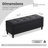 50.5‘ Wide Tufted Faux Leather Upholstered Storage Bench-1557305046