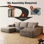 Canapé modulaire confortable en forme de U avec repose-pieds, idéal pour la détente dans le salon-117015582-117015583-117015584