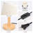 Solid + Manufactured Wood Bedside Table Lamp