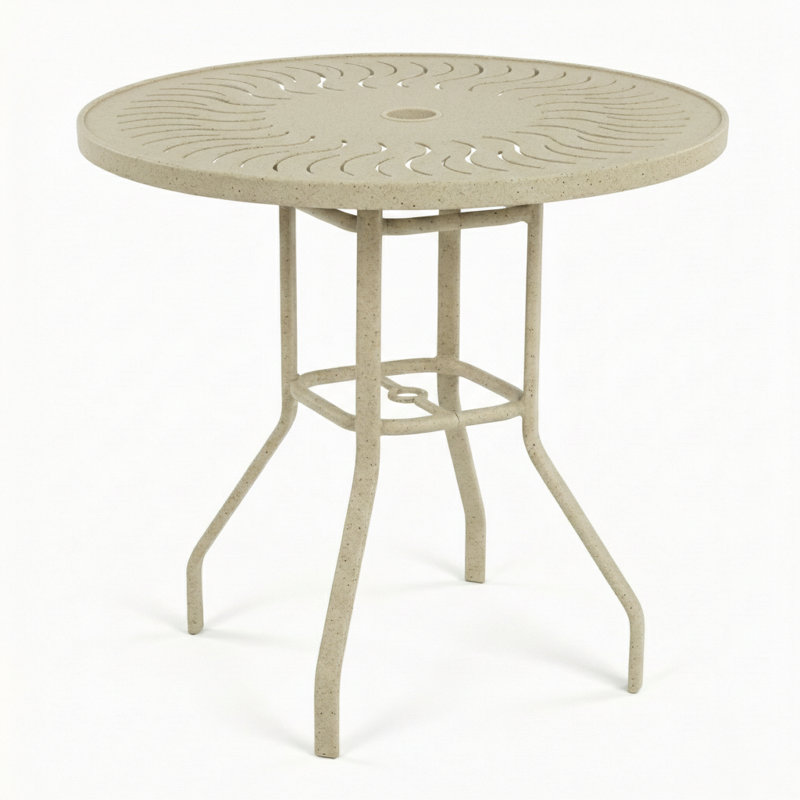 Table de balcon ronde extérieure 47 po Windward Sunburst, Sandea