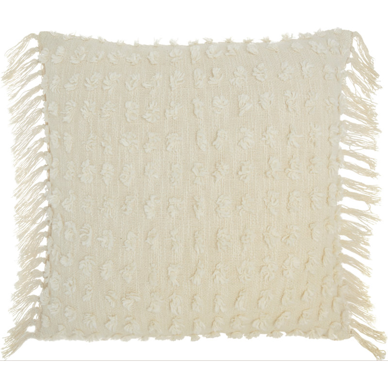  Housse de coussin carré et insert, Crème