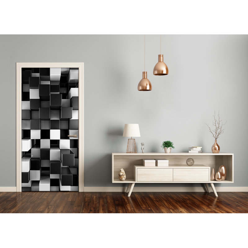 Dice Abstraction Door Decal