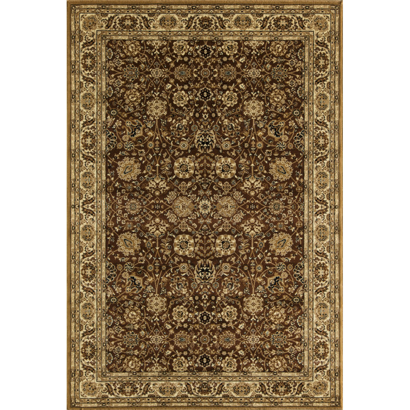 Gloucester Gilded Loom Oriental Brown Area Rug, Rectangle 3'11" x 5'3"