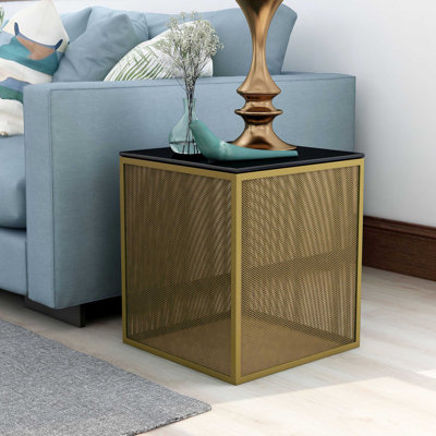 Table de bout en verre