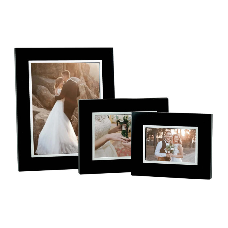 Black Solid + Manufactured Wood Picture Frame, 8" x 10"