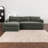 Alameda 109" W Velvet L-Shaped Sectional-1904097378-1904097380