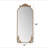 58"x24" Arched Full Body Mirror with Vintage Ornate Carved Applique on Top and Bottom, Hanging Wall Mounted Mirror, for Living Room Bedroom Retro Home Decor Mirror-1206554805
