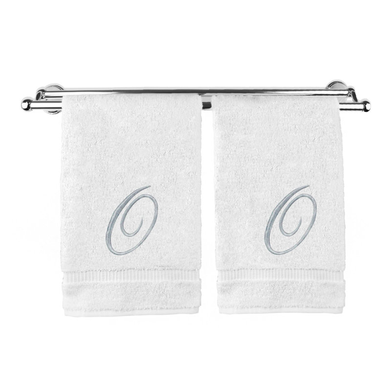 Super Plush Hand Towel, White/Silver, O