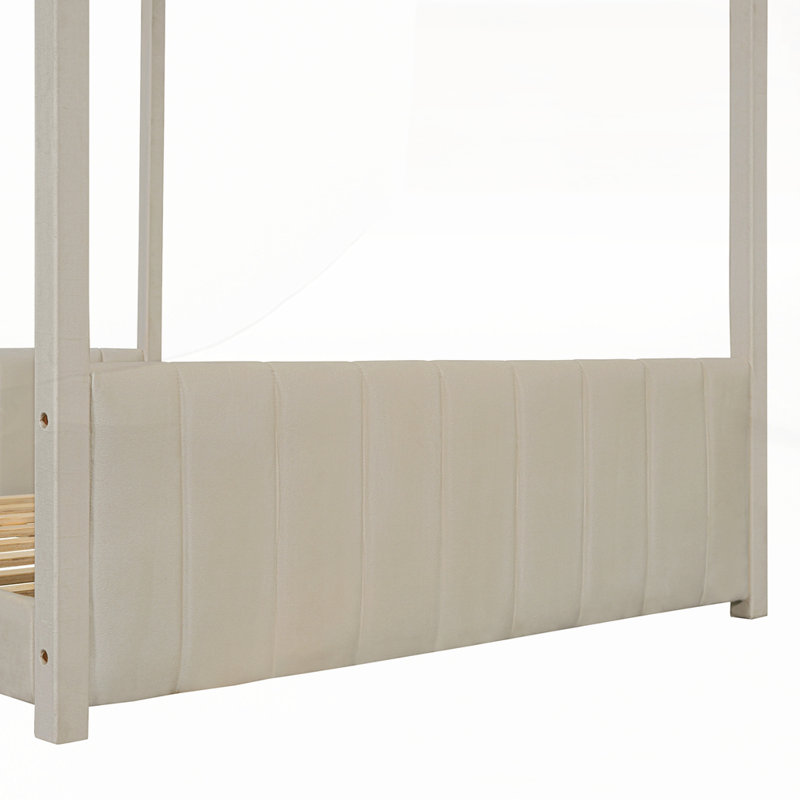 Lit en bois Velvet House, Double
