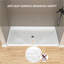 Plateau de douche rectangulaire en alcôve acrylique à seuil simple 66 po x l 36 po x 36 po avec plateau central et drain antidérapant