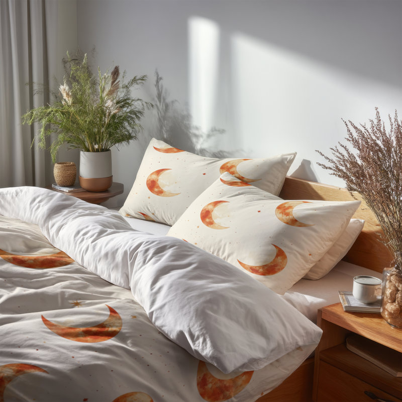 Ensemble de literie 3 pièces Starburst - Ensemble de housse de couette et de coussins Modern