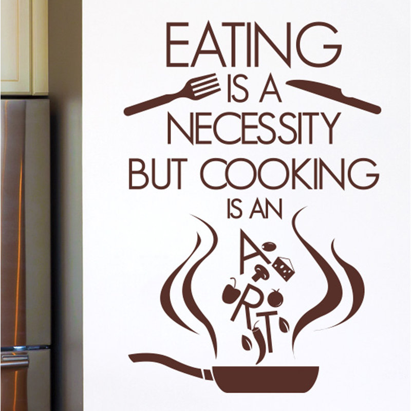 Food & Beverage Wall Decal, Brown