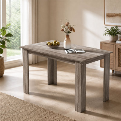 47.3 Inch Minimalist Rectangular Kitchen Dining Table, Durable Multi‑Functional Household Dinner Table, Simple Home Dining Table (Table Only)