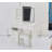 37-Inch Left Drawer Vanity Table With Cushioned Stool, 2 AC+2 USB Sockets, Hair Dryer Stand, And 3-Color LED Sliding Mirror-240564800