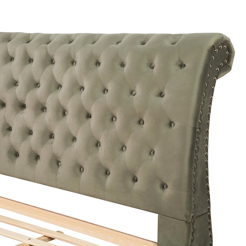 Lit-bateau tapissier Cerderia, Grand lit