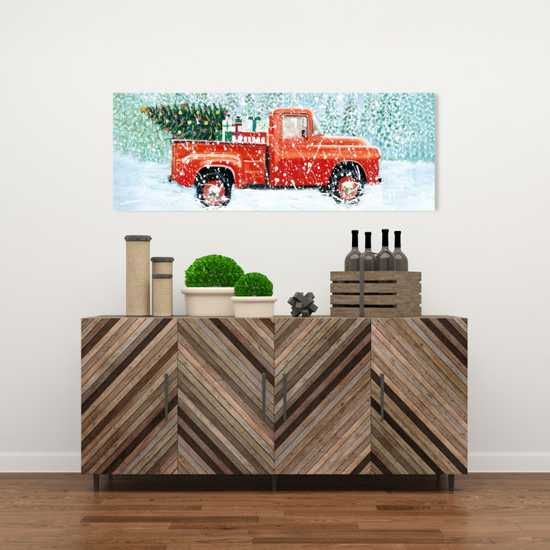 Toile de camion de sapin de Noël | Décoration bleue rustique bleue, H 48 po x l 16 po