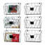 Classeur mural pour bureau avec crochets, ensemble de 6-99356834